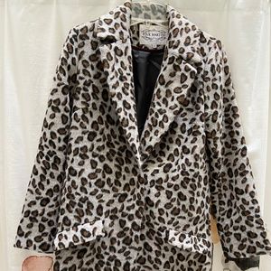 Pink Martini leopard print coat